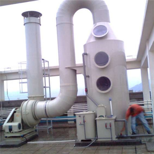藍綠牌噴淋塔洗滌塔旋流塔環保設備噴漆廢氣處理凈化器